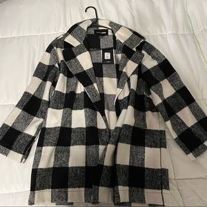 Fashion nova plaid trench coat